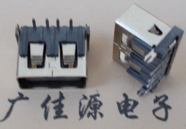 USB短體|山字型膠芯|后兩腳魚叉|DIP無卷邊