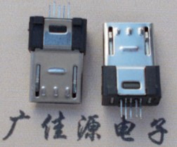 Micro USB公頭|180度直插針5P|厚度3.6不銹材質(zhì)