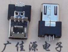 Micro USB5P公頭|單邊地線長度12|膠芯3.1直插有彈片 Micro USB5P公頭|單邊地線長度12|膠芯3.1直插有彈片