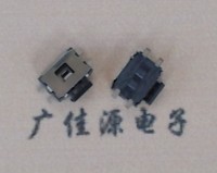 側(cè)按輕觸開關(guān)，肆個貼片腳，按鍵黑色膠炳
