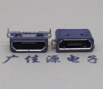 邁克防水MICRO USB母座,方口型全包四腳插板 邁克防水MICRO USB母座,方口型全包四腳插板