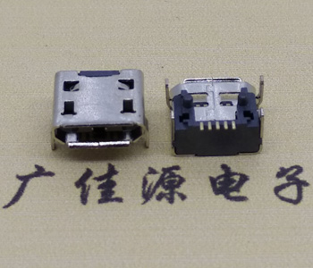 MICRO USB接口母座,四腳插板加高1.55MM鍍鎳 MICRO USB接口母座,四腳插板加高1.55MM鍍鎳