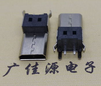 micro usb母頭2p充電接口無柱直邊