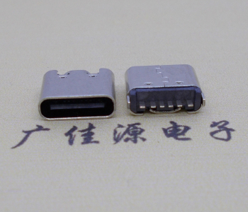 usb type c6p電源端單排立式插板高度6.8mm usb type c6p電源端單排立式插板高度6.8mm