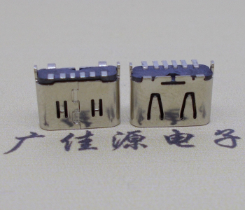 直立式插貼type c6p母座,板端type c立貼連接器 直立式插貼type c6p母座,板端type c立貼連接器