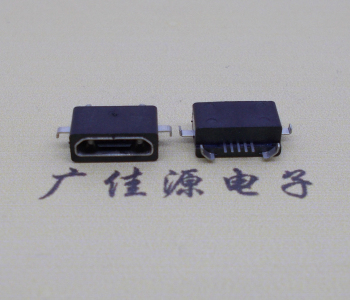micro防水連接器反向沉板2.0四腳插板接口母座