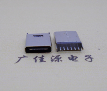 加長款type c6p直插母座,type c立插連接器尺寸 加長款type c6p直插母座,type c立插連接器尺寸