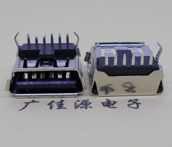 USB AF6PIN母座90度彎腳插板/DIP外鐵殼帶后蓋 USB AF6PIN母座90度彎腳插板/DIP外鐵殼帶后蓋