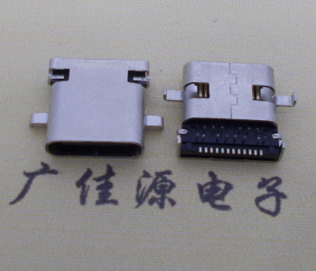 沉板type c24pin母座,電源端前插后貼片type c連接器 沉板type c24pin母座,電源端前插后貼片type c連接器