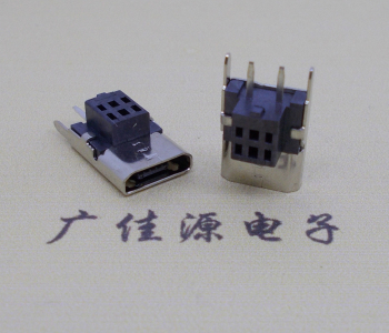 直立插板結(jié)構(gòu)micro 2p母座簡易充電usb連接器