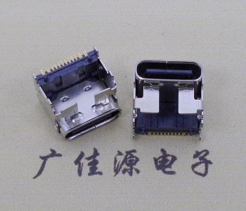 板端type c16p母座,電源引腳墊高5.9/9.5mm單排貼片
