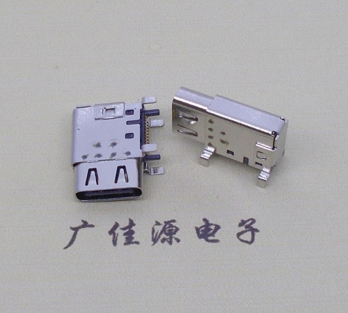 usb 3.1 type-c24p母座側(cè)立插貼片14.30mm長度定義尺寸