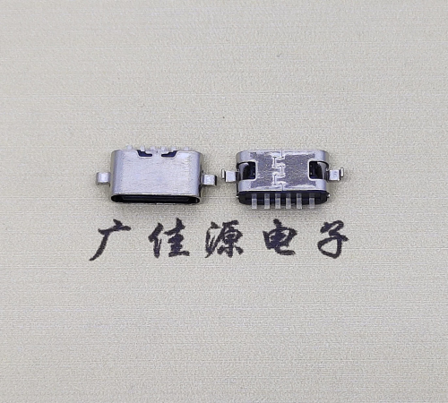 type c6p 5.1母頭兩腳沉板1.6mm、0.8mm端子長1.0mm 