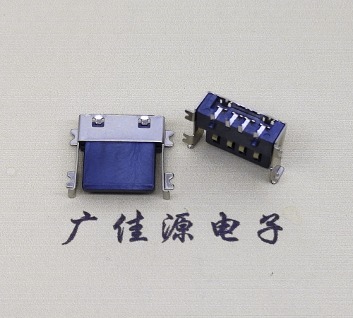 USB2.0臥式貼板母座.薄膠芯環(huán)保.耐高溫材質(zhì)接口