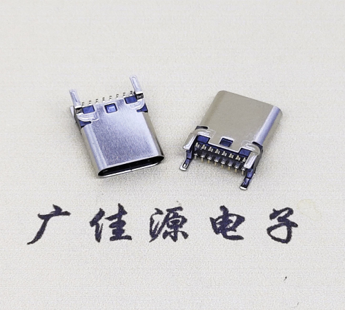 TYPE-C16P立貼母座連接器接口引腳接線正負(fù)級(jí)圖解定義