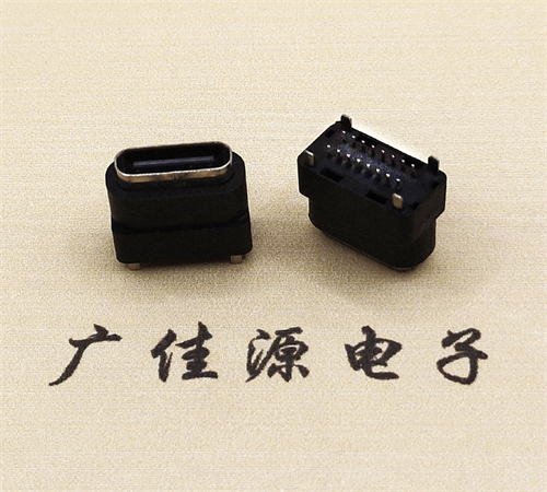 TYPE C充電母座接口.180度直立插16pin端子.防水10.2高度尺寸