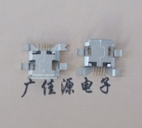 Micro USB 5PIN沉板0.7mm前插后貼