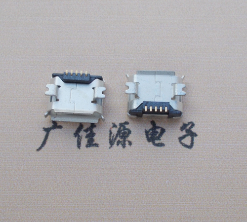 Micro USB 5PIN接口墊高0.9MM卷邊