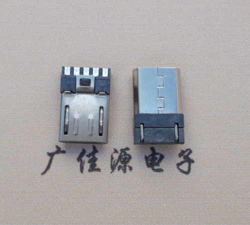 Micro USB焊線公頭10.5MM膠芯厚度3.0MM