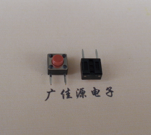 紅色按鍵6x6x5邊二腳輕觸開關