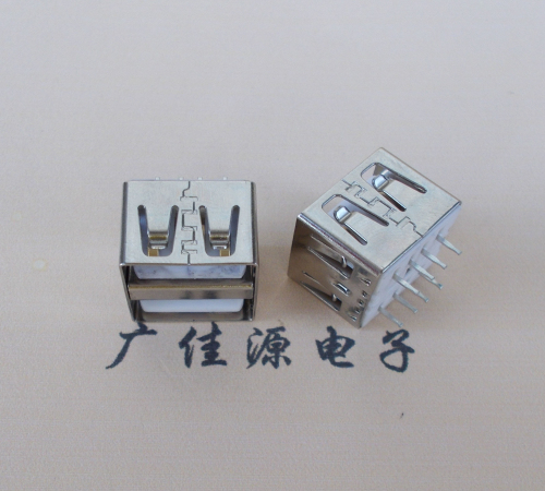 USB雙層180度直邊短體10.0MM白膠 USB雙層180度直邊短體10.0MM白膠