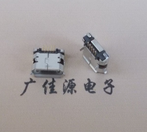 Micro USB插板5.9mm有柱鍍霧錫加長端子 Micro USB插板5.9mm有柱鍍霧錫加長端子
