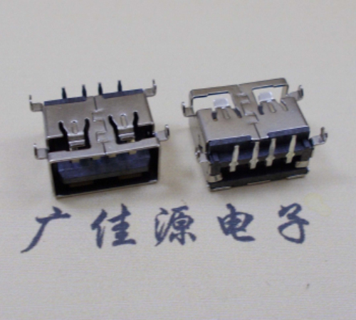 USB短體母座11.0MM下沉1.9MM直邊口