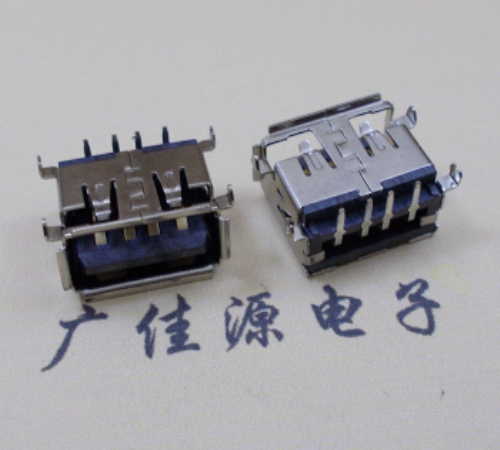 USB短體母座11.0MM下沉1.1MM翻邊口