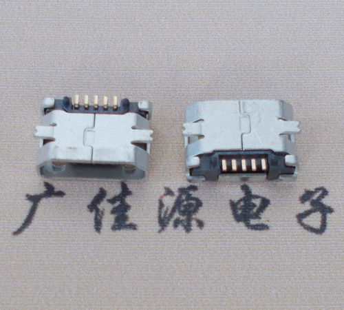 MICRO USB 5P魚叉貼片直邊接口