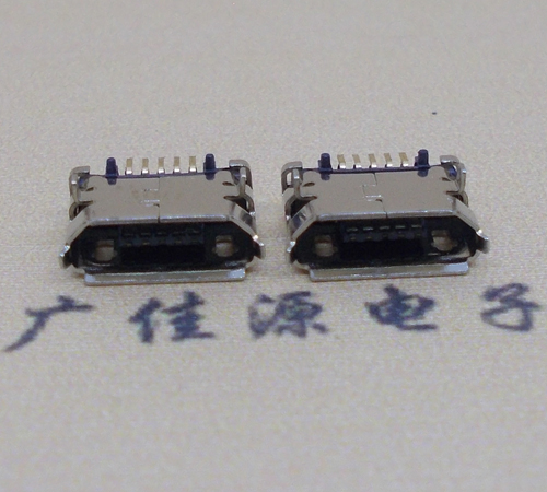 MICRO USB 母座兩腳6.4MM間距插板