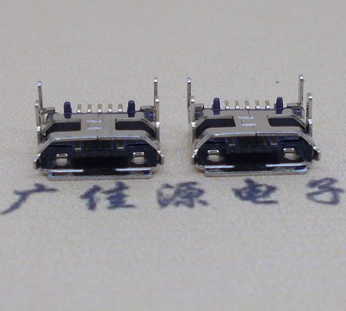 MICRO USB 母座四腳7.2MM間距插板