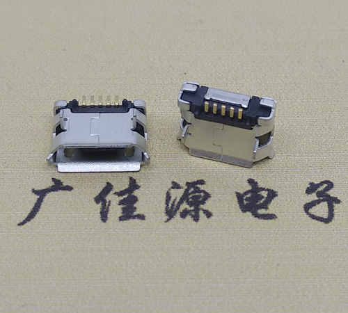 Micro USB 5PIN母座間距5.85mm插板引腳端子加長