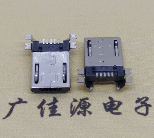 MICRO USB公頭/四魚叉貼板帶柱
