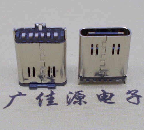 USB TYPE C直立式6P母座 USB TYPE C直立式6P母座