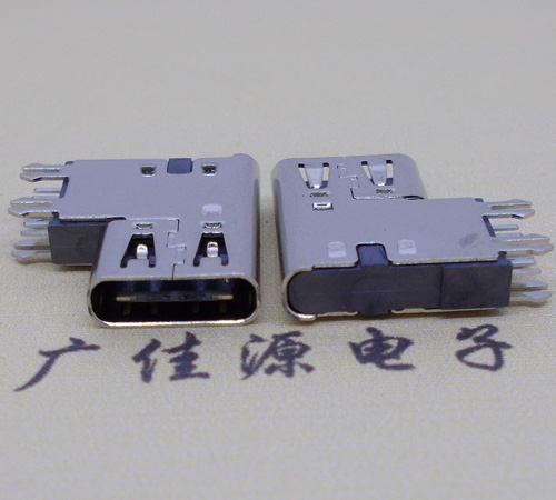 TYPE C墊高母座6P側插